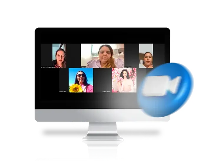 Aulas ao vivo com alunas